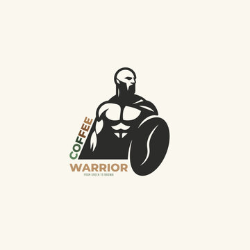 warrior coffee logo for coffee roasting business