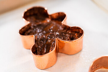 Christmas cookie-cutter peppermint fudge