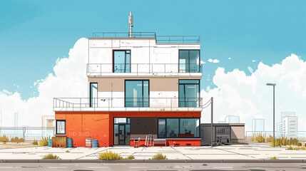  Illustrating the Rhythm of Construction Through Architectural Office Backgrounds