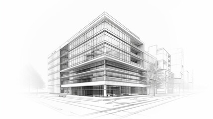 Sketching Urban Exterior Visions in Architectural Office Backgrounds