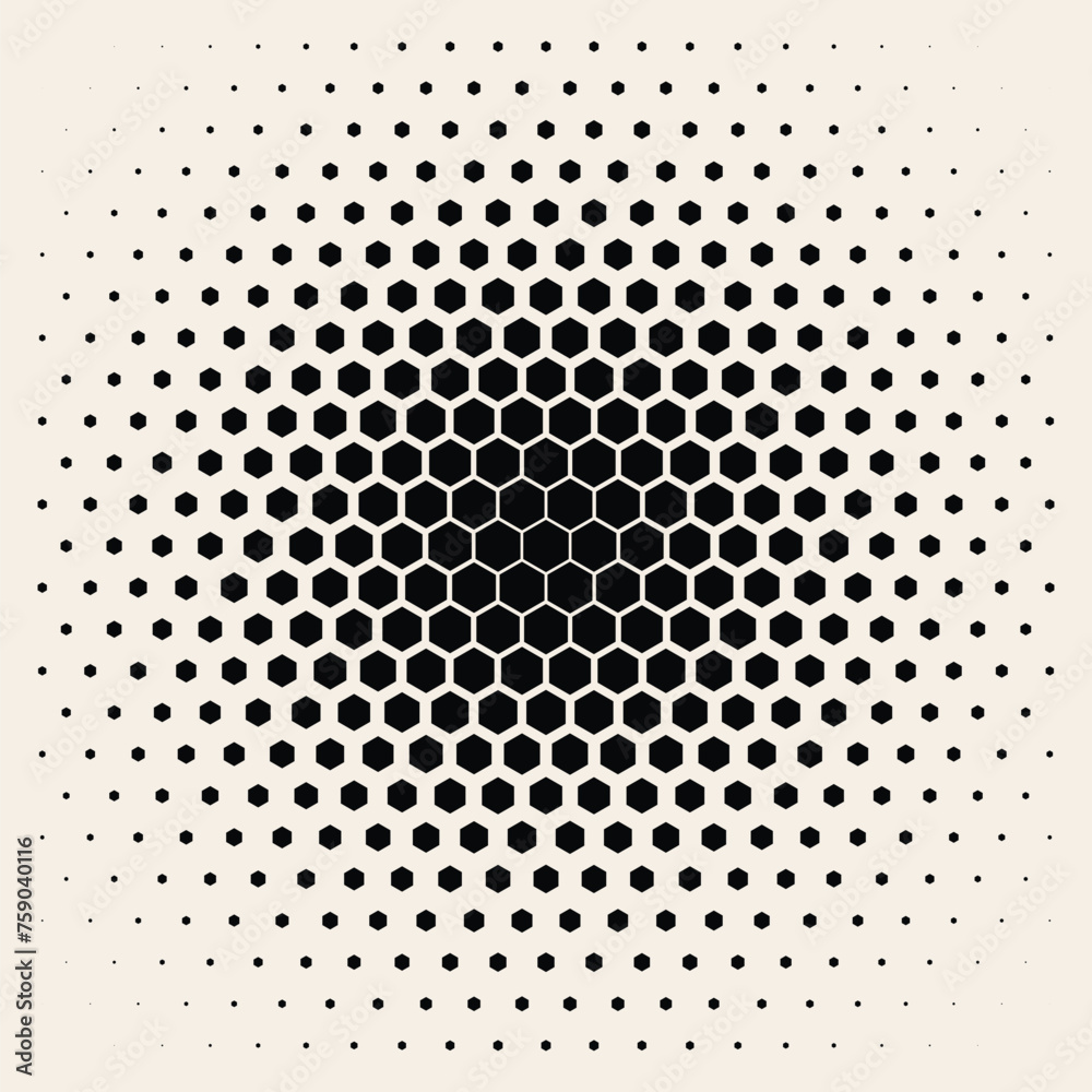 Leinwandbilder Abstract Geometric Pattern. Hipster Fashion Design Print Hexagonal Pattern. Vector Illustration.