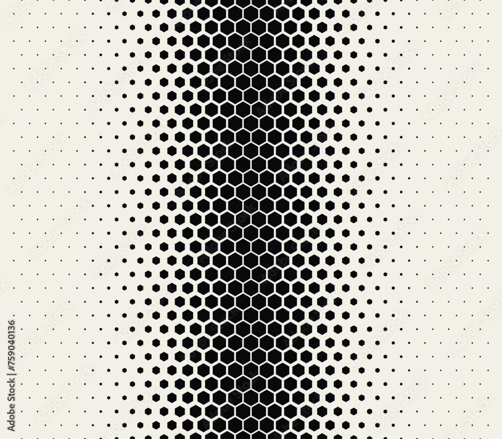 Poster Abstract Geometric Pattern. Hipster Fashion Design Print Hexagonal Pattern. Vector Illustration.