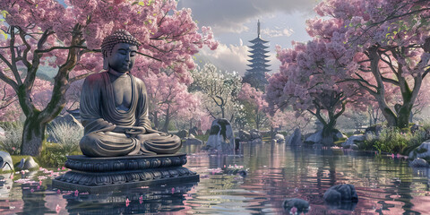 Sakura Sanctuary: Hanamatsuri Garden Gatherings in Honor of Buddha's Birth and Teachings