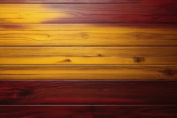 Fototapeta premium red and yellow wood wall wooden plank board texture background with grains and structures