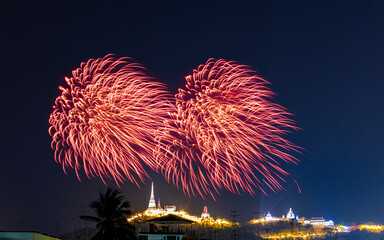 Fireworks in Phetchaburi 140324 