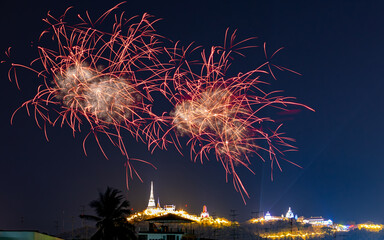 Fireworks in Phetchaburi 140324 