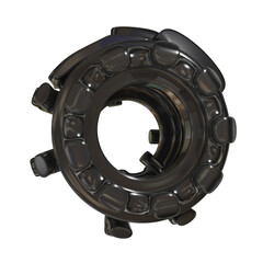 Metal abstract object,3d render