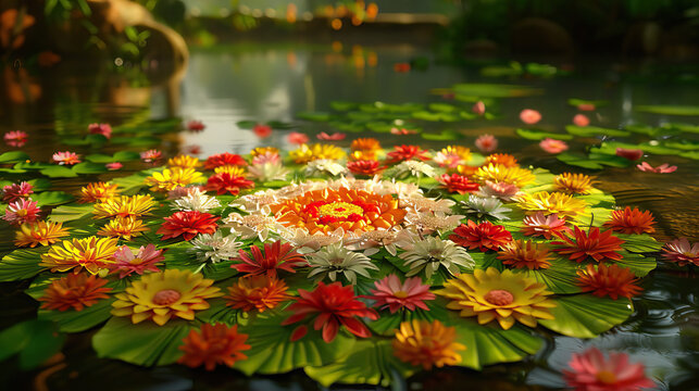 Onam is a traditional harvest festival celebrated in Kerala, India, with colorful floral decorations, traditional feasts, and cultural performances, commemorating the return of King Mahabali