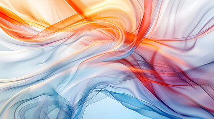 abstract background with multicolored smoke in the form of waves