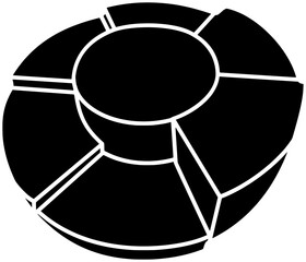 kindergarten illustration education silhouette montessori logo preschool icon play outline kid school toy child game childhood fun learning colorful shape children kids classroom for vector graphic