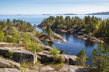 The coast of Lake Ladoga - 759054318