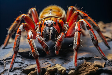 Vogelspinne, Tarantula (Theraphosidae) in einem Terrarium,  Generative AI - 759054738