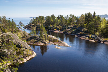 The coast of Lake Ladoga - 759054741
