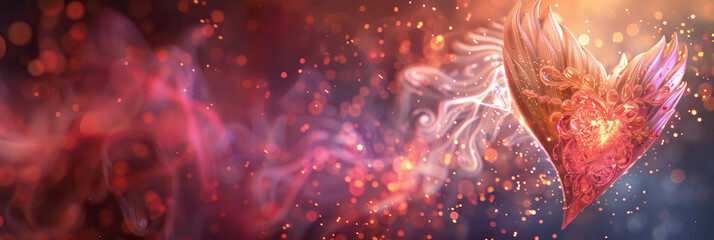 Glowing Hearts: 3D Illustrations of Love Radiating with Happiness and Warmth.