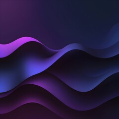 A mysterious and alluring dark wavy background, with a gradient that fades from deep midnight blue to rich purple.