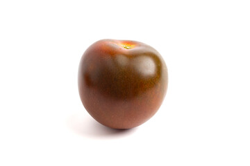 A Sweet Juciy Brown Kumato Tomato Isolated on a White Background