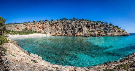 Cala Magraner, Manacor coast, Majorca, Balearic Islands, Spain