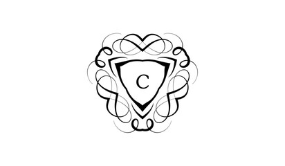 snake in the mouth alphabetical logo