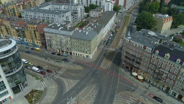 Beautiful Bema Square Wroclaw Aerial View Poland