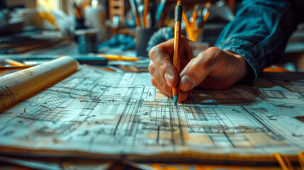 Building Sketches Unveiled by Opened Books and Inspired Hands