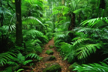 Obraz premium lush green forest nature professional photography