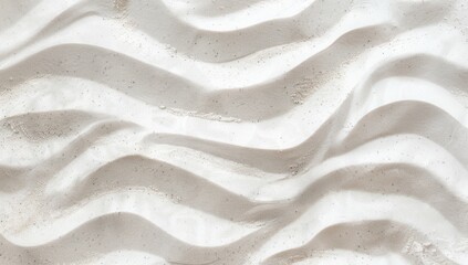 Abstract white sand texture background with ripples and waves for product presentation, mockup design concept Generative AI - obrazy, fototapety, plakaty