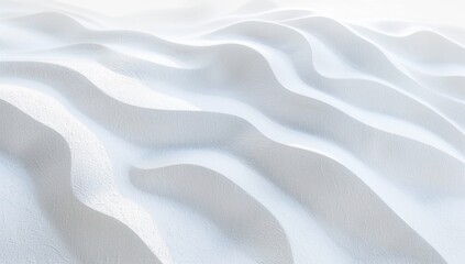 Obraz premium Abstract white sand texture background with ripples and waves in the style of nature Generative AI