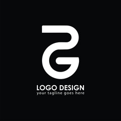PG DG Logo Design, Creative Minimal Letter DG PG Monogram