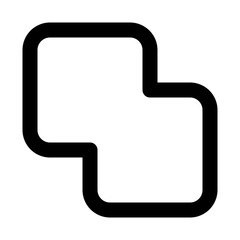 Unite icon in outline style. Simple unity vector illustration — pixel-perfect icon.