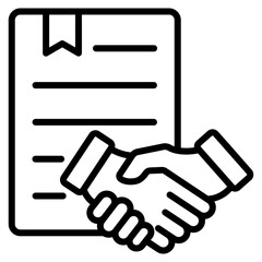 Agreement Icon Element For Design