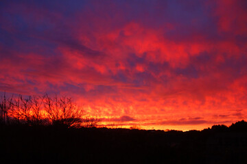 COUCHER DE SOLEIL AUX COULEURS FLAMBOYANTES - PH2