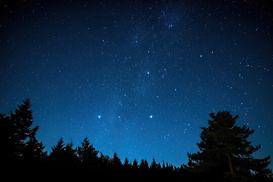 Clear night sky full of stars photography