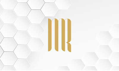 MR, RM, M, R, Abstract Letters Logo Monogram - obrazy, fototapety, plakaty