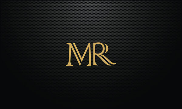 MR, RM, M, R, Abstract Letters Logo Monogram