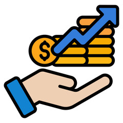 Investment Icon Element For Design