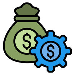 Money Management Icon Element For Design