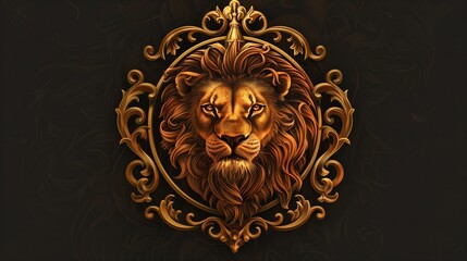 logo featuring a majestic lion, emphasizing strength and regality in its design.