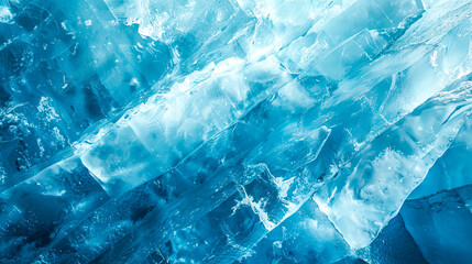 High-definition image showcasing the intricate textures of blue ice