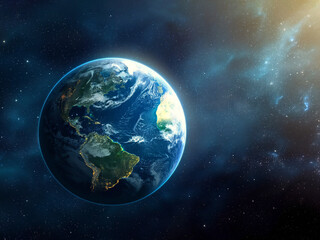 Obraz na płótnie Canvas Planet Earth in space