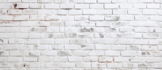 Texture or background of white brick wall.
