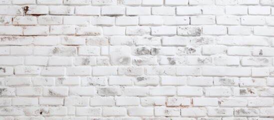 Obraz premium Texture or background of white brick wall.