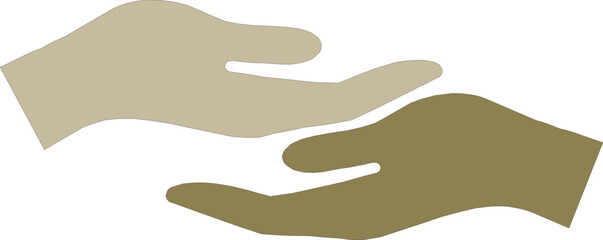 hand on hand icon, hand icon, support icon, care icon, promise icon, humanity icon, logo, business - obrazy, fototapety, plakaty