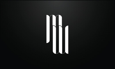MW,W M, M, W, Abstract letters Logo monogram