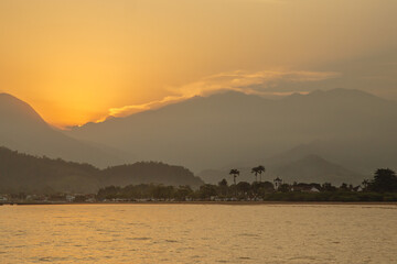 sunrise in the mountains