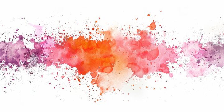 Soft watercolor wash of pinks and oranges blending into a warm, inviting background.