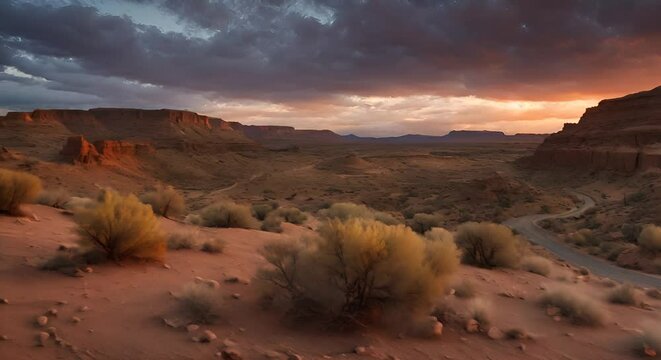Wild west landscape.