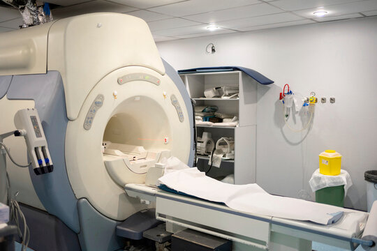 Modern CT machine in hospital