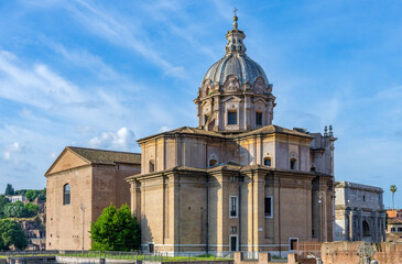 Fototapeta na wymiar the Church of San Giuseppe in Rome, Italy