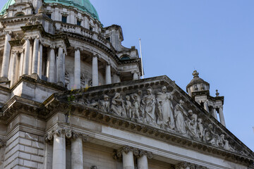Fototapeta na wymiar Belfast City Hall in Northern Ireland, UK