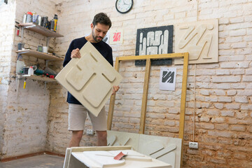 rearrangement of plates in the workshop